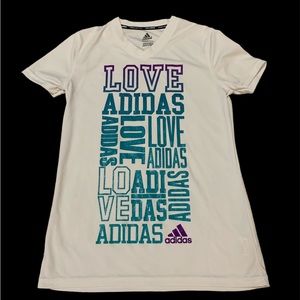 Adidas girls short sleeve top